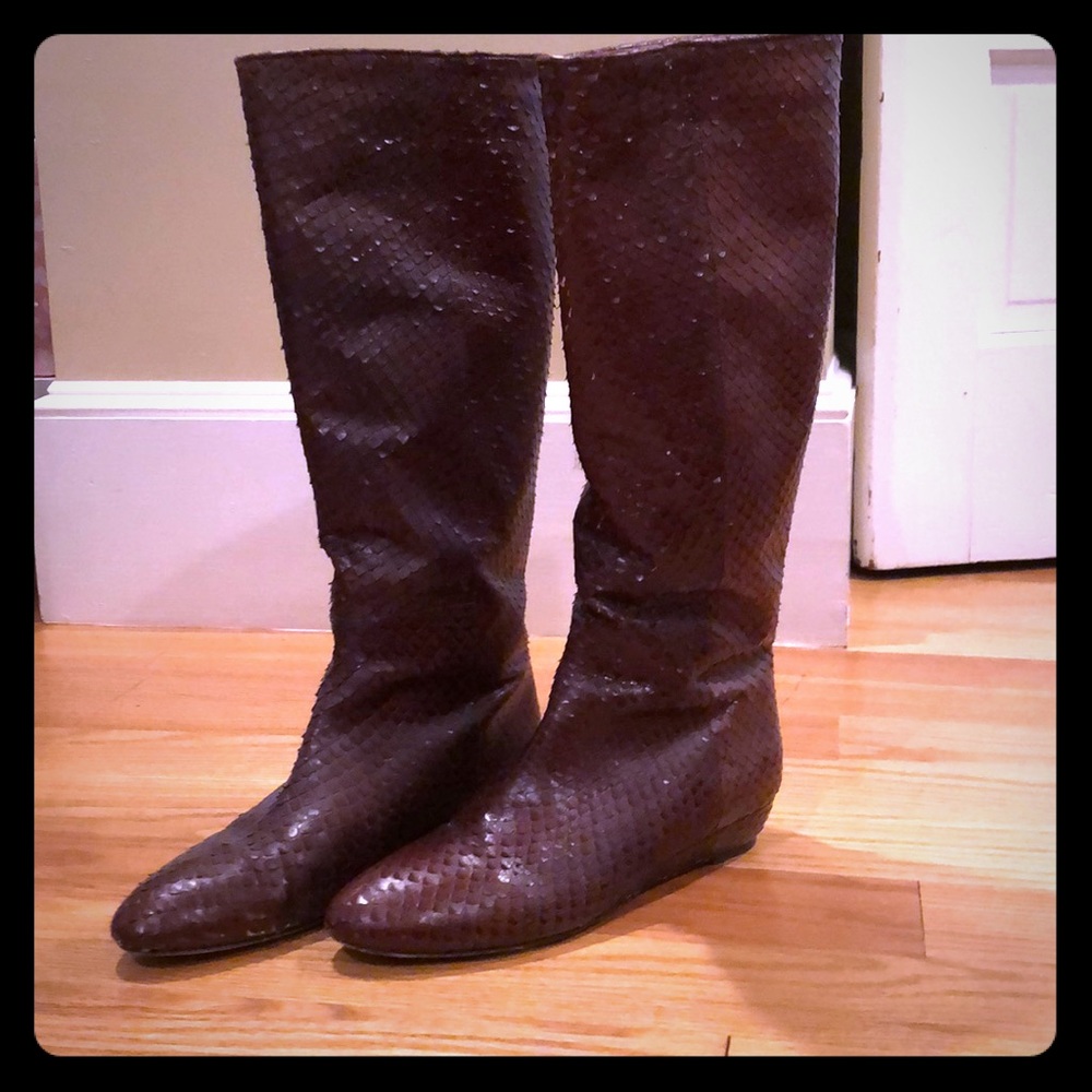 Loeffler Randall Matilde Boots - snakeskin